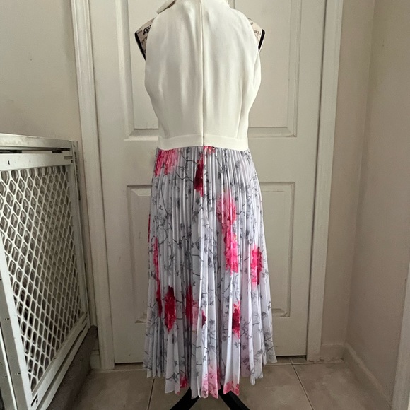 NWOT TED BAKER CORNALA BABYLON PLEATED FLORAL SKIRT DRESS SZ 8/10 US TED SZ 3 - Picture 10 of 12